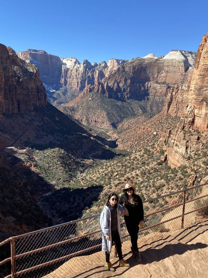 People at a scenic viewpoint.