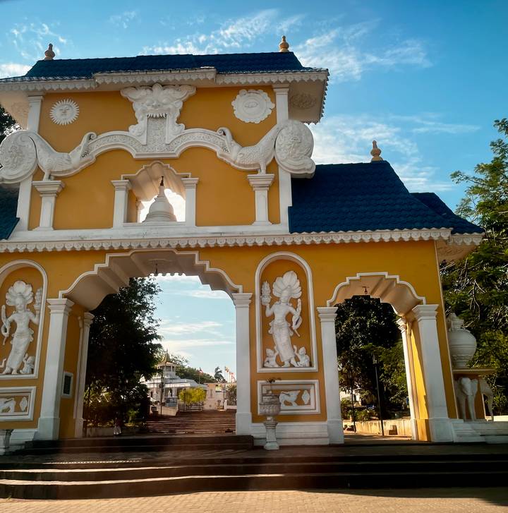 Ornate architectural doorway with decorative details.