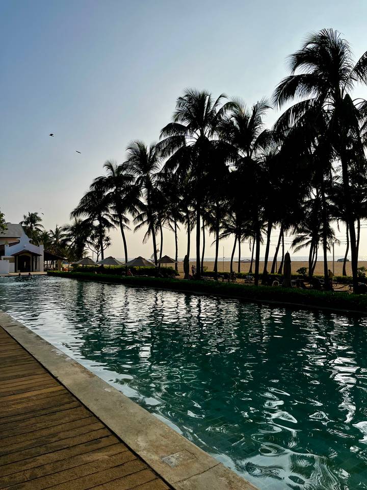 Colorful temple detail featuring traditional elephant motifs.