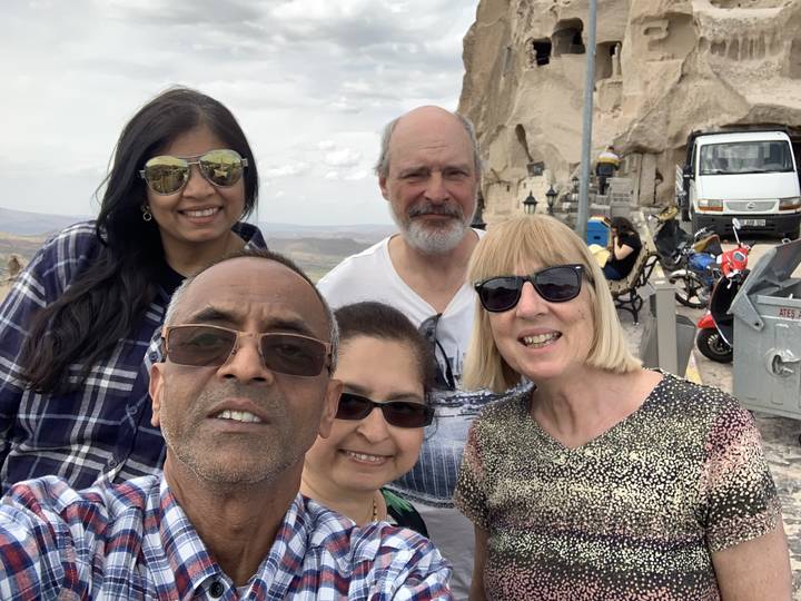 Group of people at an outdoor location.