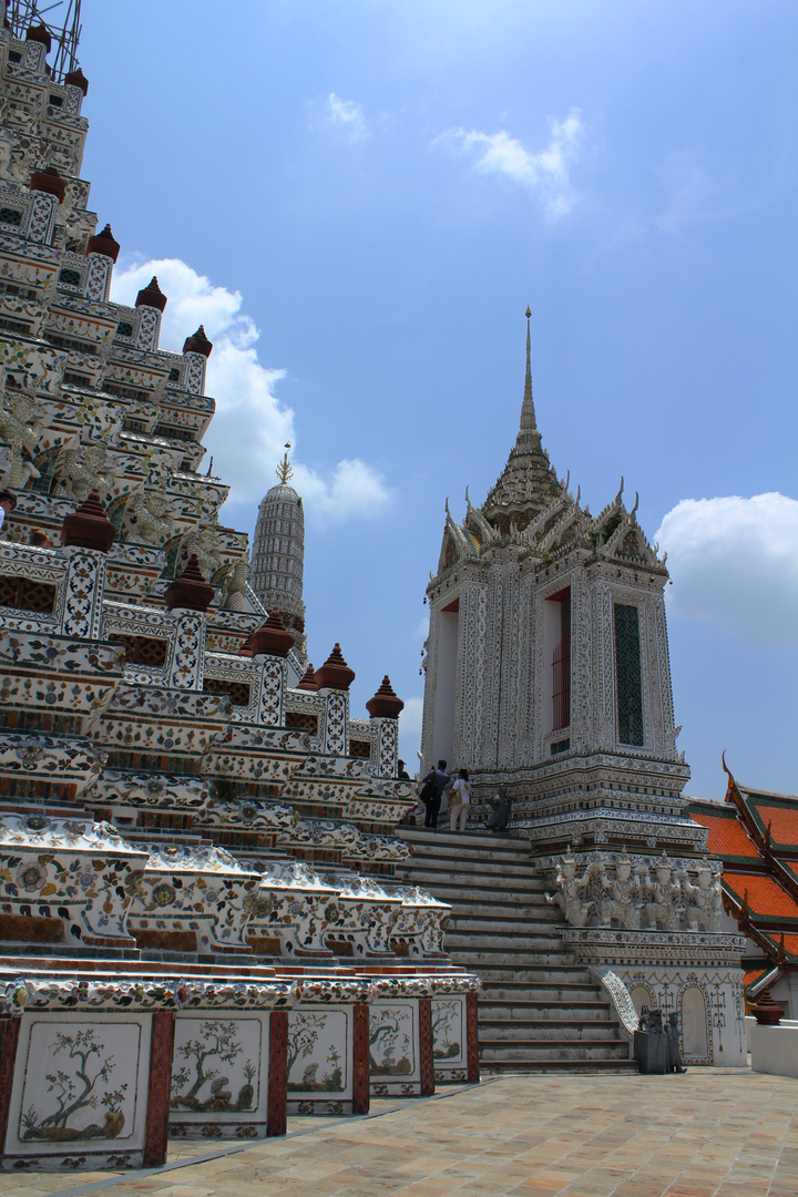 Detailed architectural view of a Thai temple.