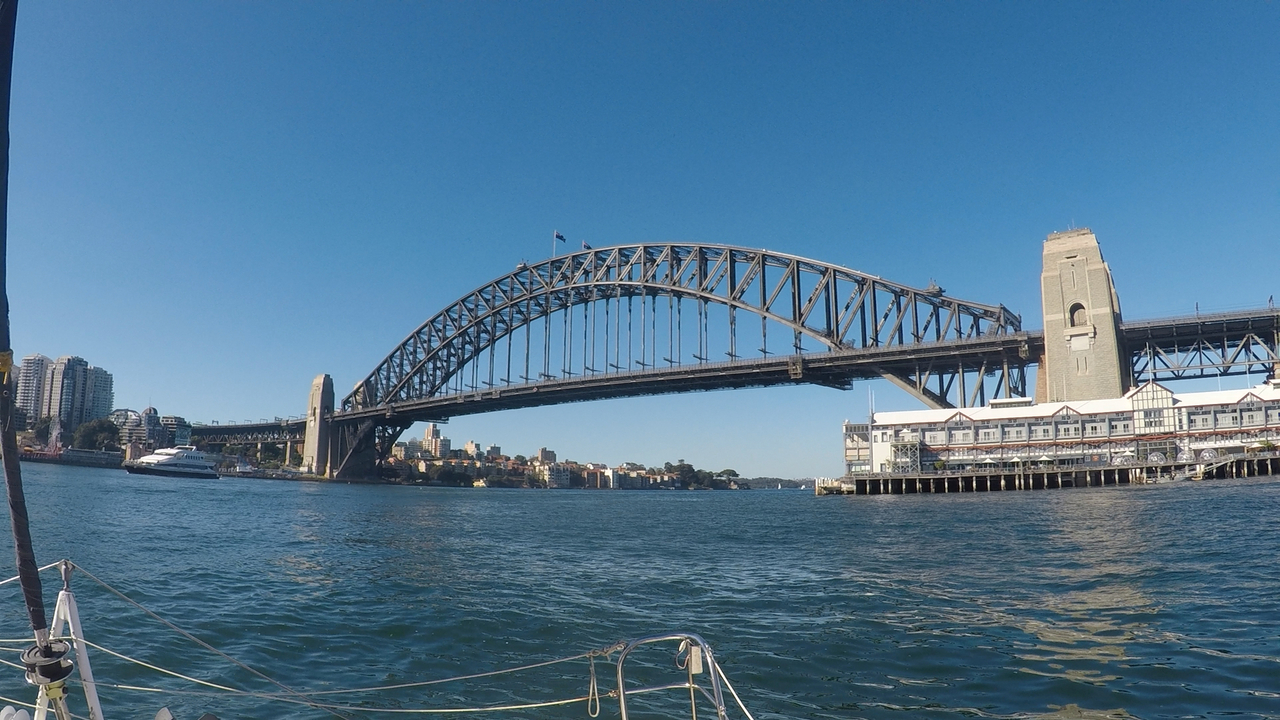 Sydney Harbour Bridge over the water