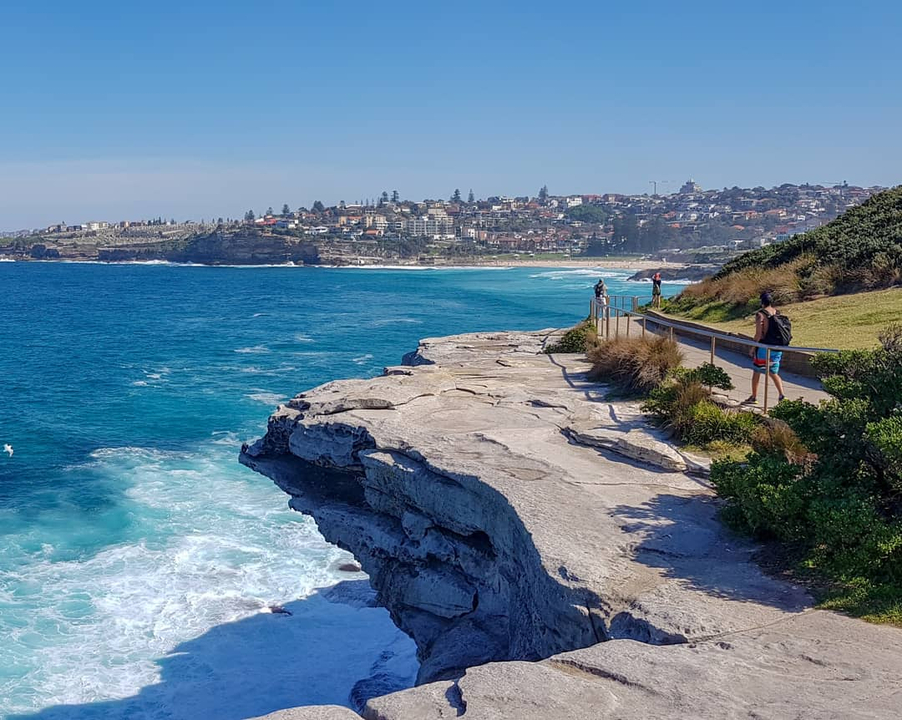 Coastal walk with cliffs and ocean views