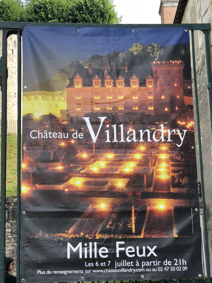 Panneau pour le Château de Villandry.