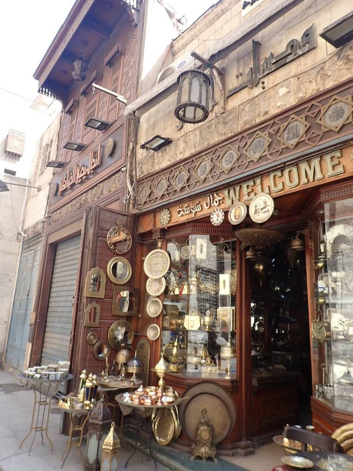 Traditional shop with intricate wooden details.
