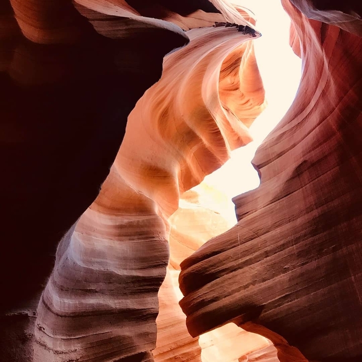 Dramatic rock formations in a canyon.