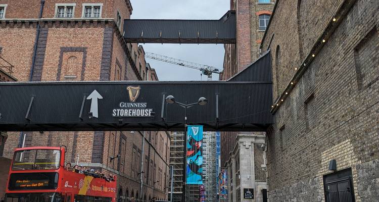Exterior view of Guinness Storehouse in Dublin.