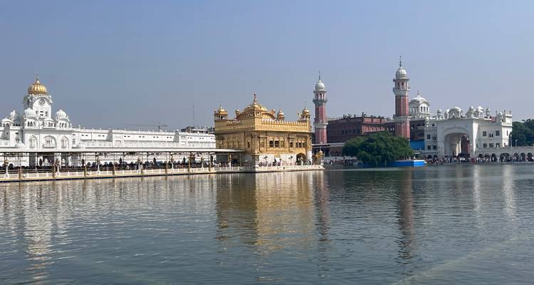 Golden Temple and its reflection in the Amrit Sarovar.