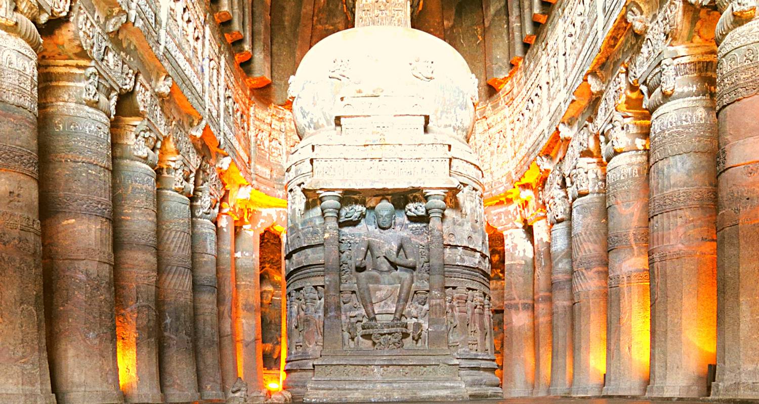 Private Luxury Guided Tour to Ajanta Ellora Caves (From Mumbai with flights): Sculptures, Rock Carvings and More - Adreva Trotter Pvt Ltd