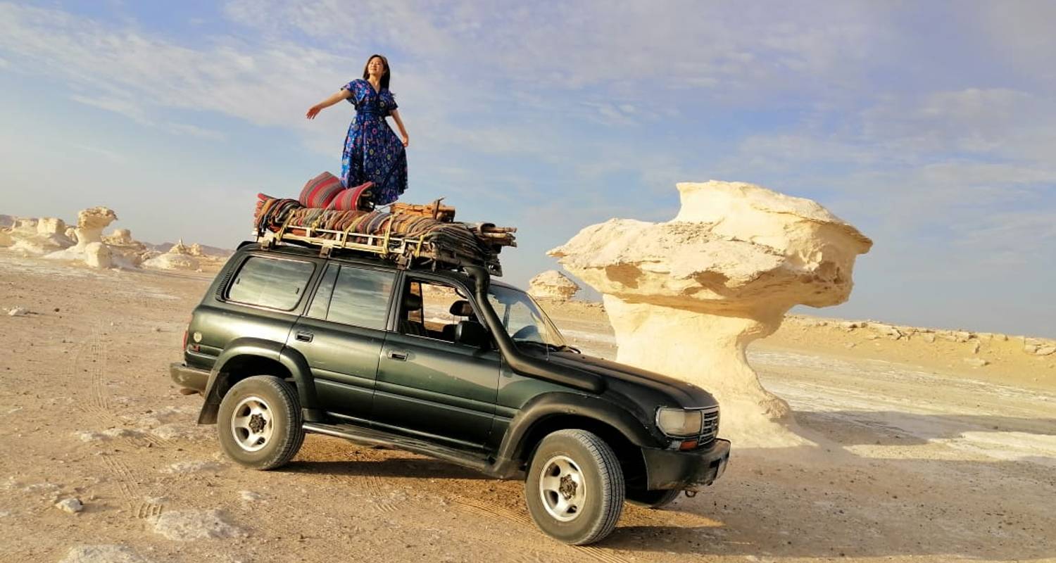 Caïro: 3 Dagen Bahariya Oase + Kamperen in De Witte Woestijn Met Privé-transfers Heen En Terug - Egypt Best Holidays 
