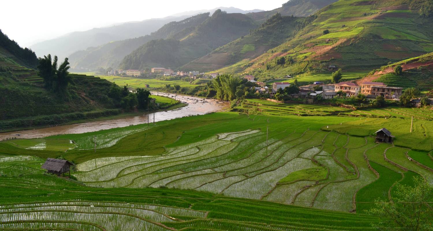 MuCangChai naar Hagiang Kalksteen Karst - Cycling Vietnam 