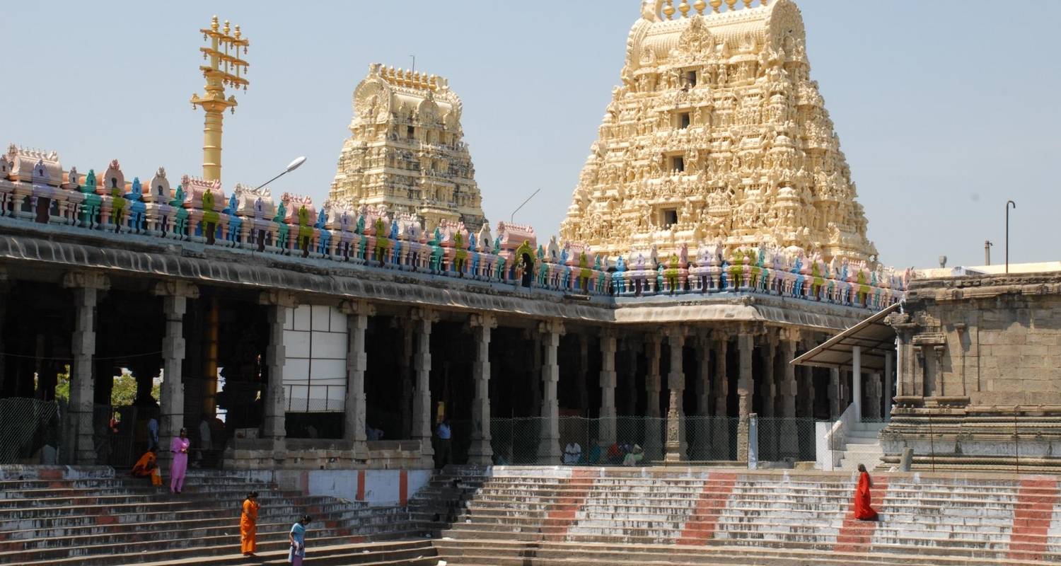 Temples et textiles : Excursion culturelle d'une journée à Kanchipuram au départ de Chennai - Agora Voyages OPC Pvt Ltd