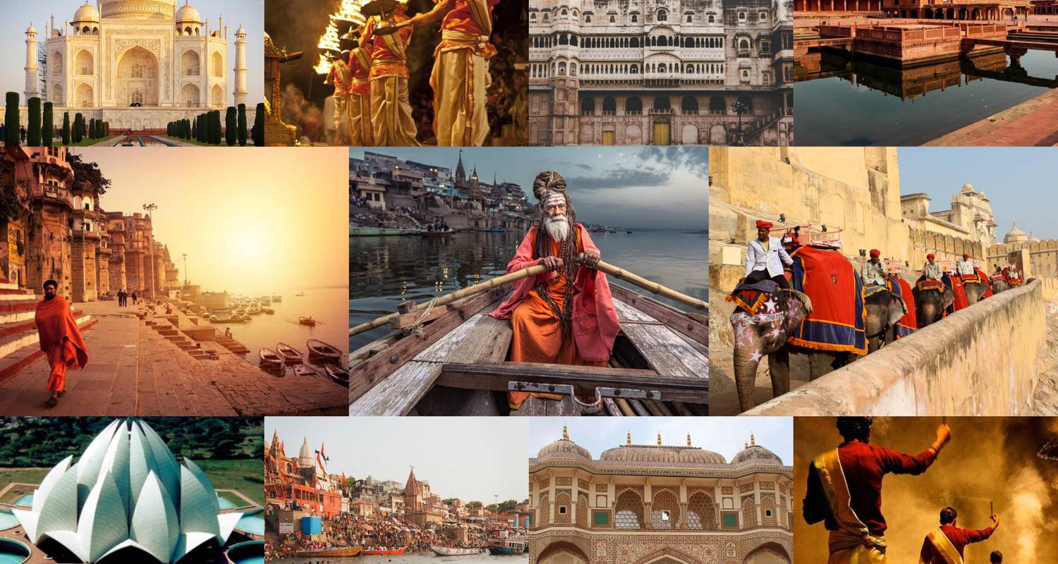Schätze Nordindiens - Goldenes Dreieck mit Varanasi und Flügen - Tour Trips India Holidays