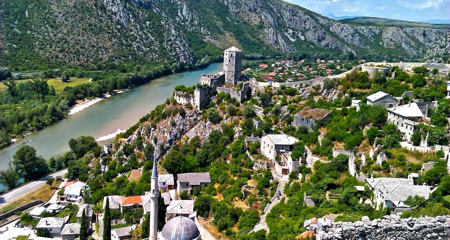 All seasons 2 days Bosnia discovery tour from Dubrovnik. Trebinje, Tvrdos, Zavala, Radimlja, Blagaj, Pocitelj, Mogorjelo (Roman villa rustica). UNESCO sites. Nature. Architecture. Culture. History. Cuisine. Wine.