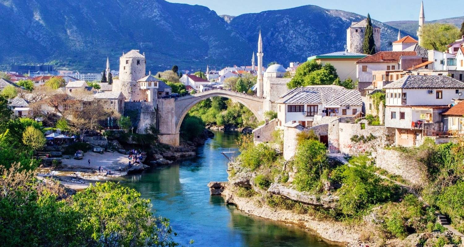 All seasons 2 days tour over surrounding Mostar and Trebinje from Mostar. Visit Blagaj, Radimlja, Vjetrenica cave, Trebinje, Tvrdos monastery, Stolac, Mogorjelo, Kravica waterfalls, Medjugorje.
