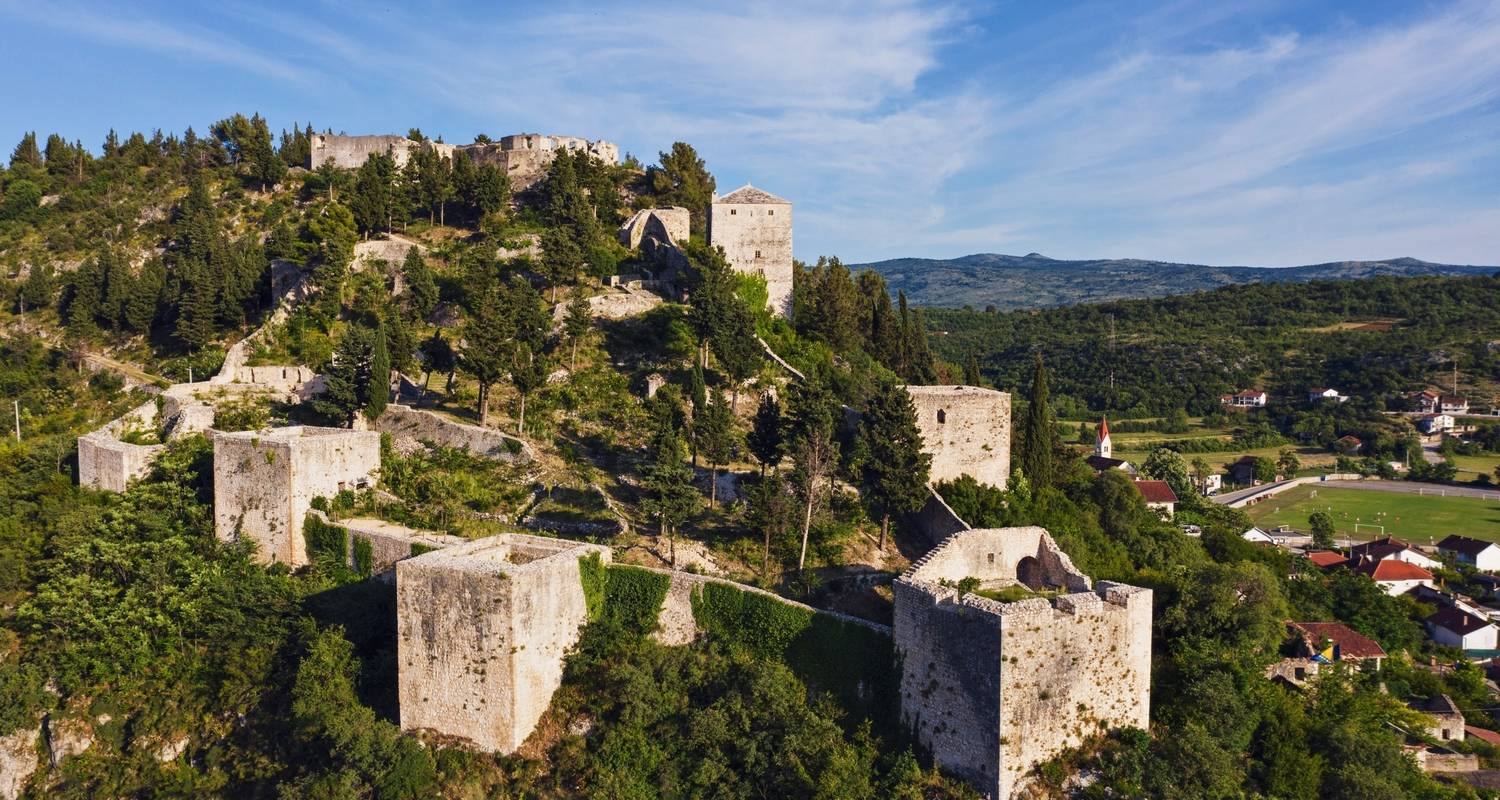 All seasons, Bosnia discovery 2 days mini-tour from Trebinje. Mostar, Vjetrenica Cave, Zavala, Blagaj, Pocitelj, Stolac, Tvrdos, Mogorjelo. UNESCO sites. Nature. Architecture. Culture. History. Cuisine. Wine.