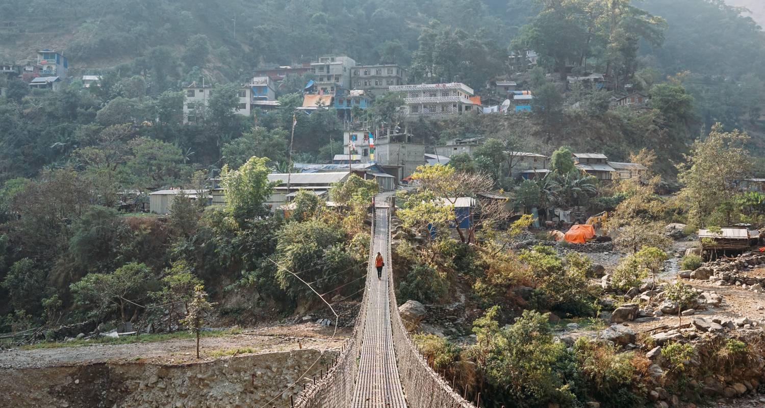 Manaslu vistas Bhimtang valley excursionismo - Nepalgram Adventure