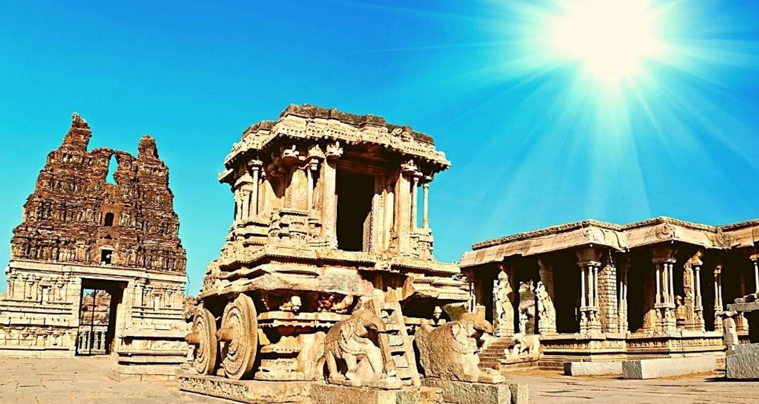 Circuito privado de lujo con guía a Hampi - desde Delhi con vuelos: monumentos y Ruinas fascinantes de un reino perdido - Adreva Trotter Pvt Ltd