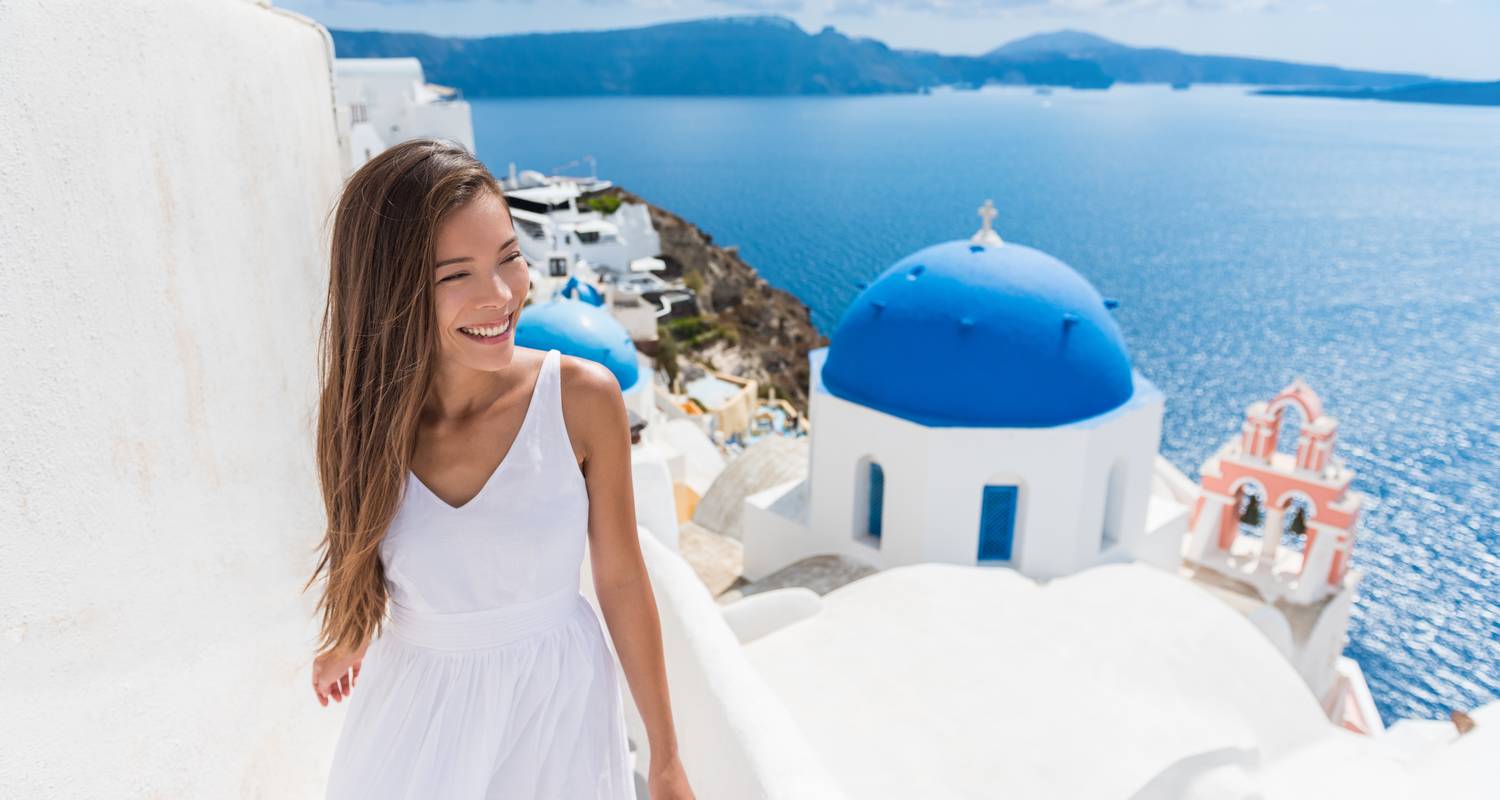 Secretos de Grecia incluyendo Corfú - Santorini, 14 días, Pavlus beneficio $35 OEV - Trafalgar