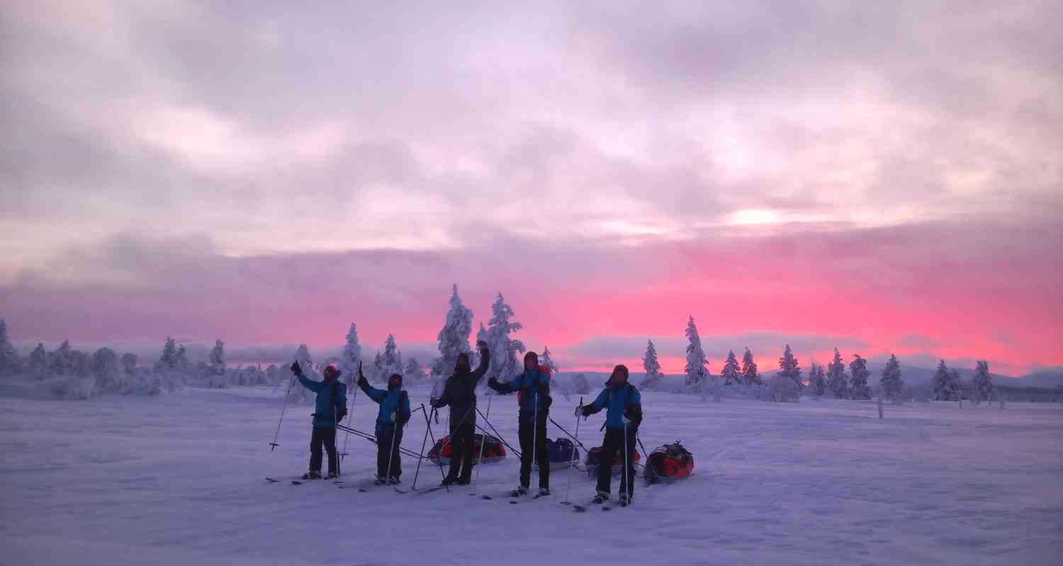 Skiing Expedition Hut to Hut  in Pallas Ylläs National Park