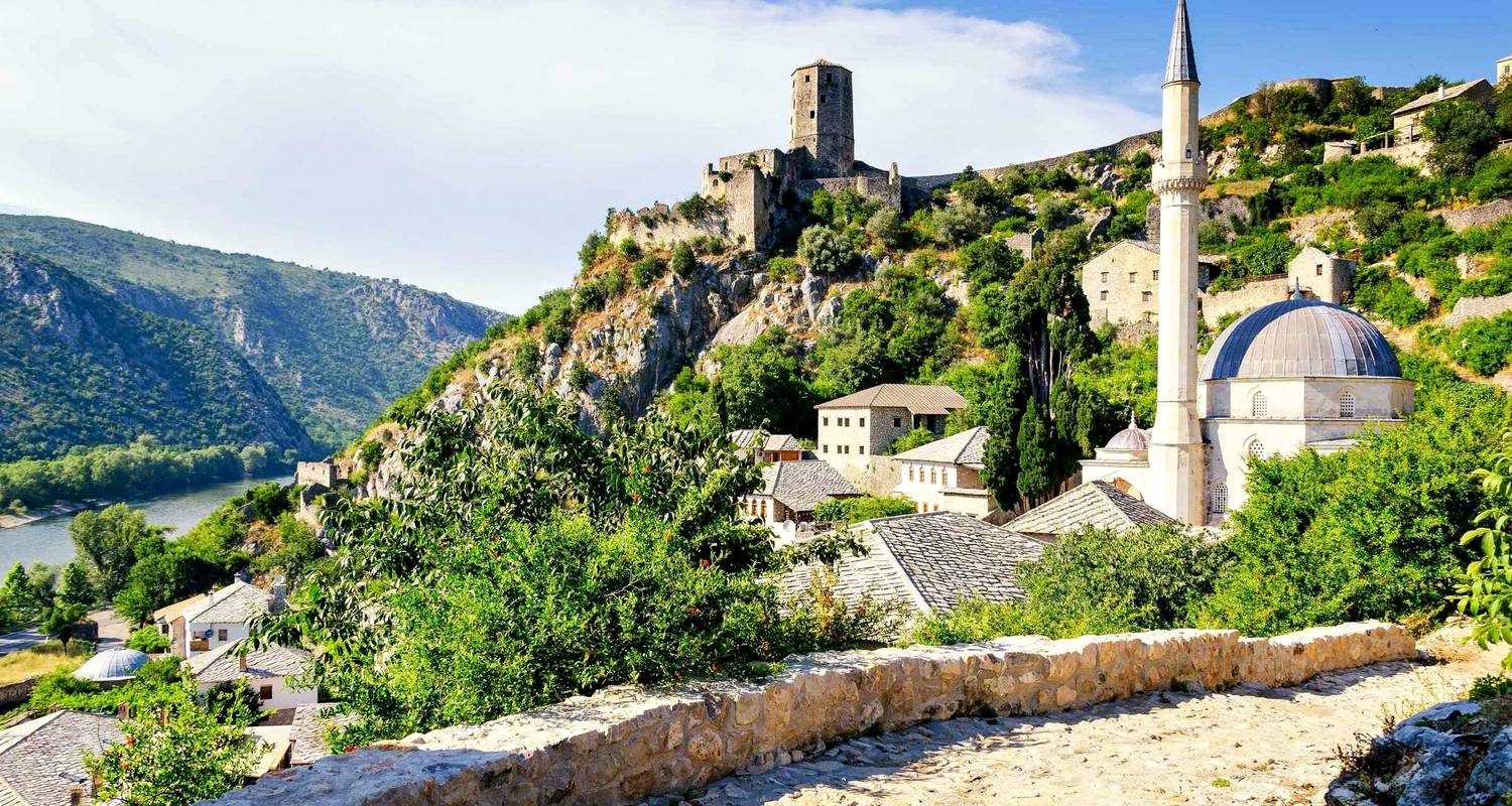 Circuit de 5 jours au départ de Mljet pour découvrir la Bosnie tout au long de l'année. Explorez des destinations qui sont de véritables joyaux. Visitez la charmante Trebinje, l'effervescente Mostar, l'unique Pocitelj, la charmante Blagaj, la passio… - Monterrasol Travel