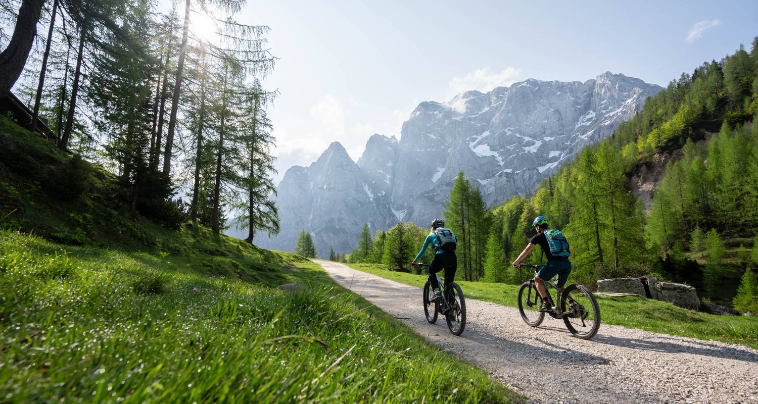 Biking and hiking in Julian Alps, Slovenia - Positive sport