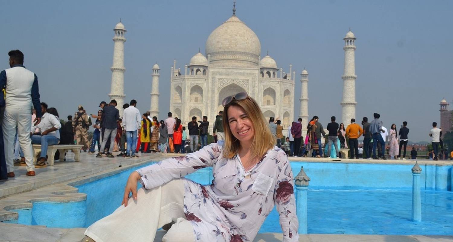 Au départ de Delhi : Tour du Taj Mahal au lever du soleil avec le centre de conservation des éléphants - WILDLIFE SOS - India Taj Tour