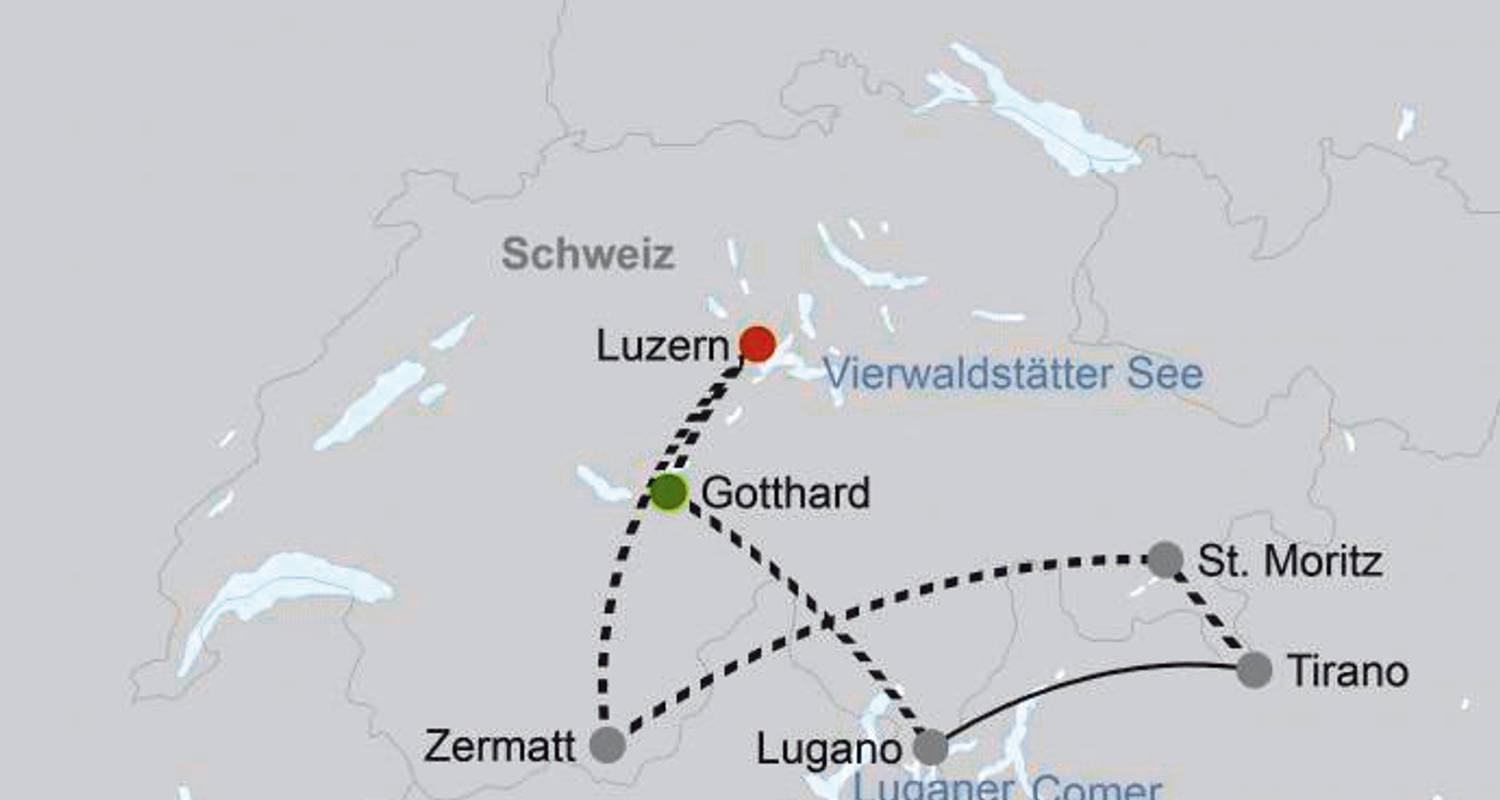 Italie et Suisse : Circuits train et rail 2025/2026