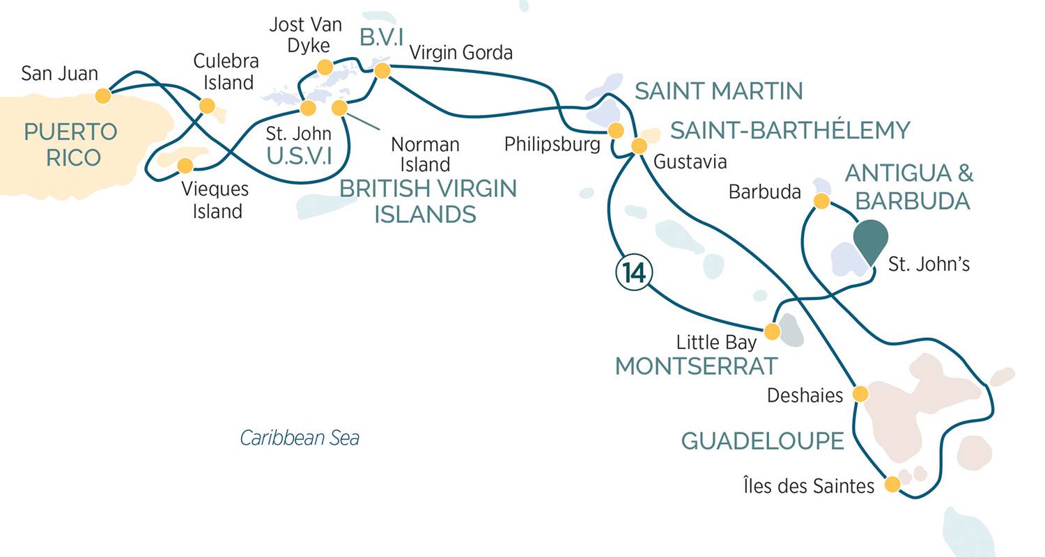 Descubre las Islas Náuticas del Caribe 2025 - 15 Días (20 destinations) - Emerald Cruises