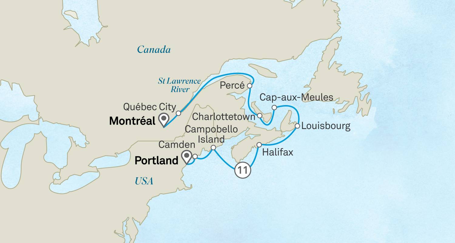 Circuits et voyages de 2 Semaines dans le Est du Canada