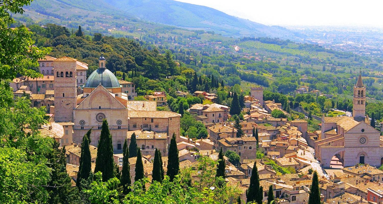 La campagne toscane et ombrienne avec les charmantes villes collinaires d'Italie (de Rome à la Toscane) - Collette