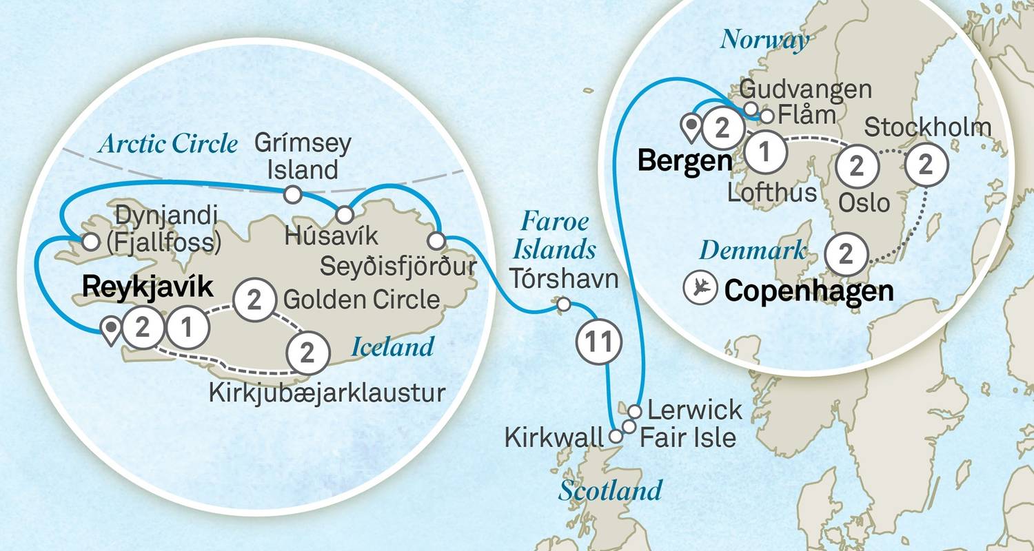 Islande et Norvège : Circuits navigation 2024/2025