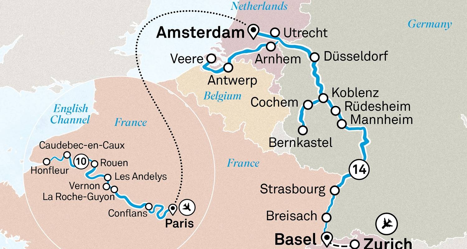 Voyages de Zurich à Paris