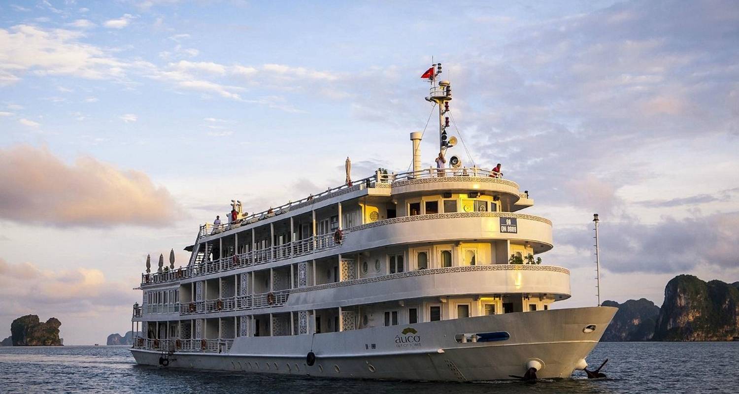 Au Co Kreuzfahrt - Luxuriöses 5 Sterne Erlebnis in der Halong Bucht 2 Tage 1 Nacht - Indochina Today Travel