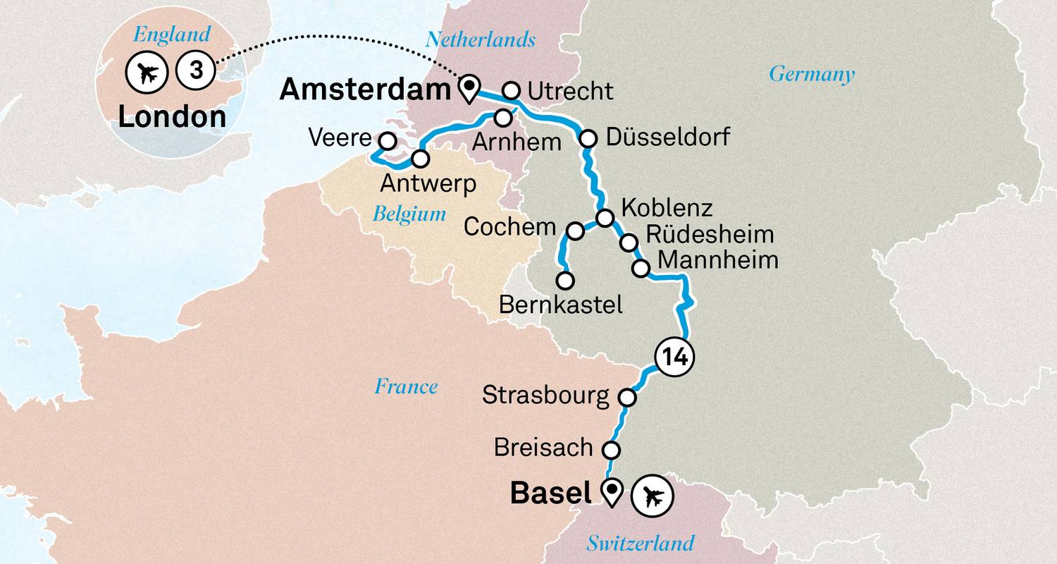 Romantic Rhine & Moselle with London 2026 - 18 Days (from Basel to London) - Scenic Luxury Cruises & Tours