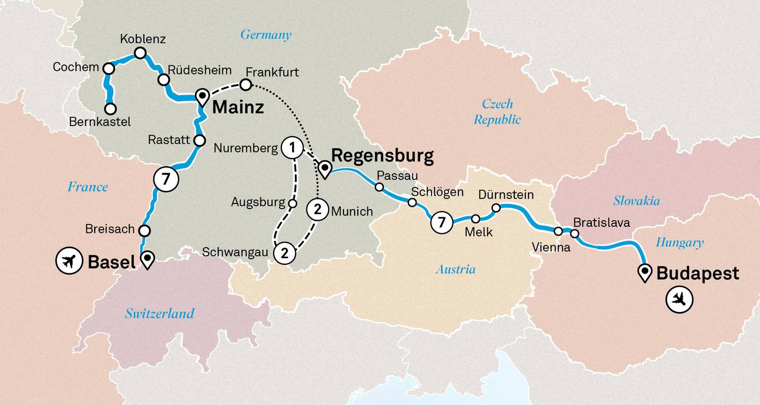 Rhine, Moselle & Danube with Bavaria - Scenic Luxury Cruises & Tours