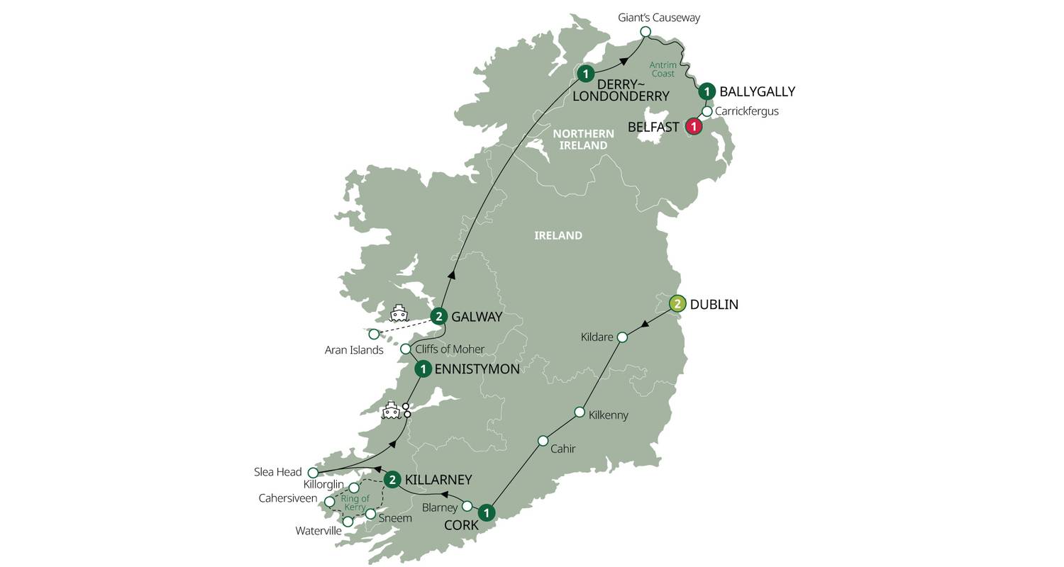 Sightseeing Tours & Trips in Southern Ireland