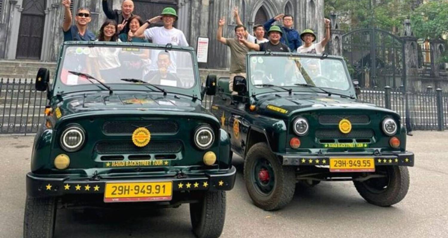 [Jeep Tours à Hanoi] Nourriture, culture, visites et amusement｜Vietnam Army Jeep | Hanoi, Vietnam Vietnam - Hanoi - Open Asia Travel 