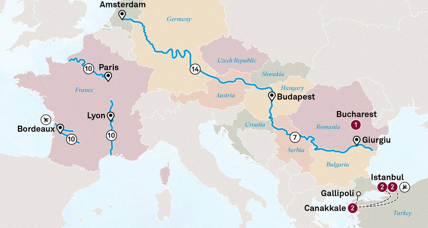 East to West Grand Journey: Istanbul to Bordeaux - Scenic Luxury Cruises & Tours