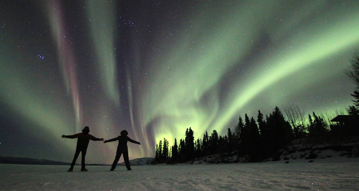 Yukon Winter at the Lake 5-day Northern Lights & Dogsled Adventure - Mosaic Earth Travel