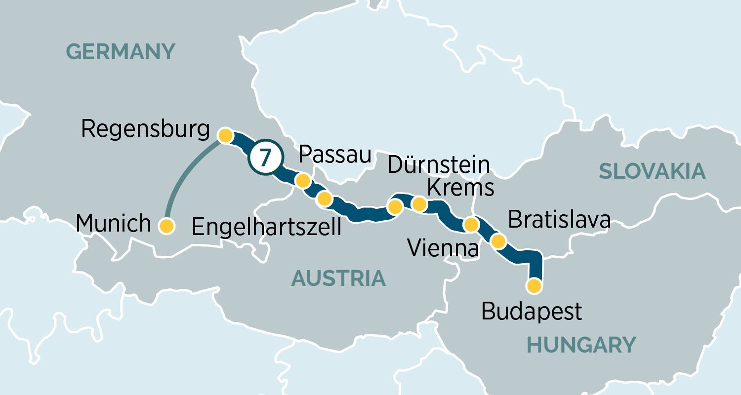 Donau Genüsse 2026 - 8 Tage (von München bis Budapest) - Emerald Cruises