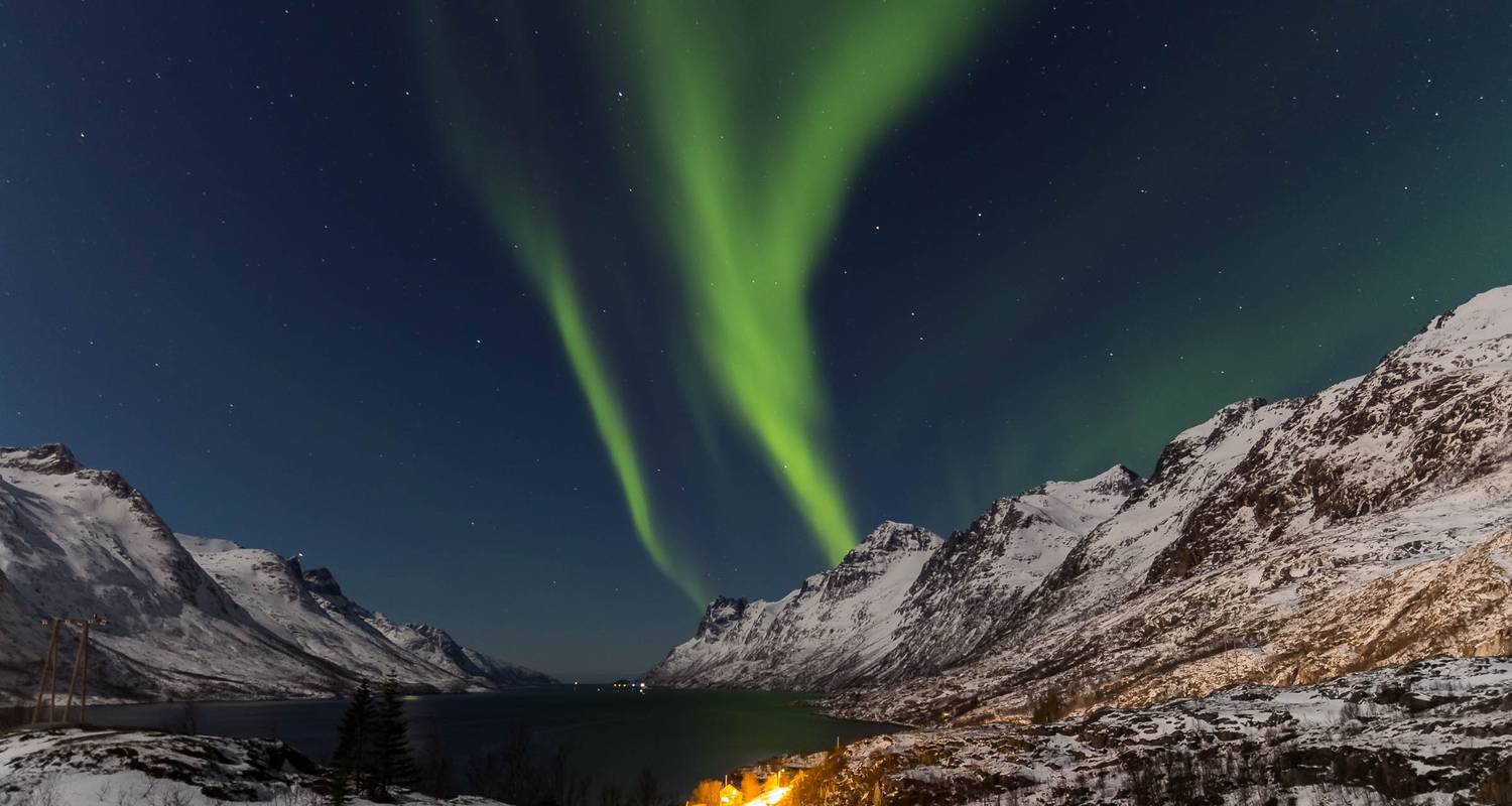 Norwegische Fjorde mit Nordlichtern (von Oslo bis Tromso) - Globus