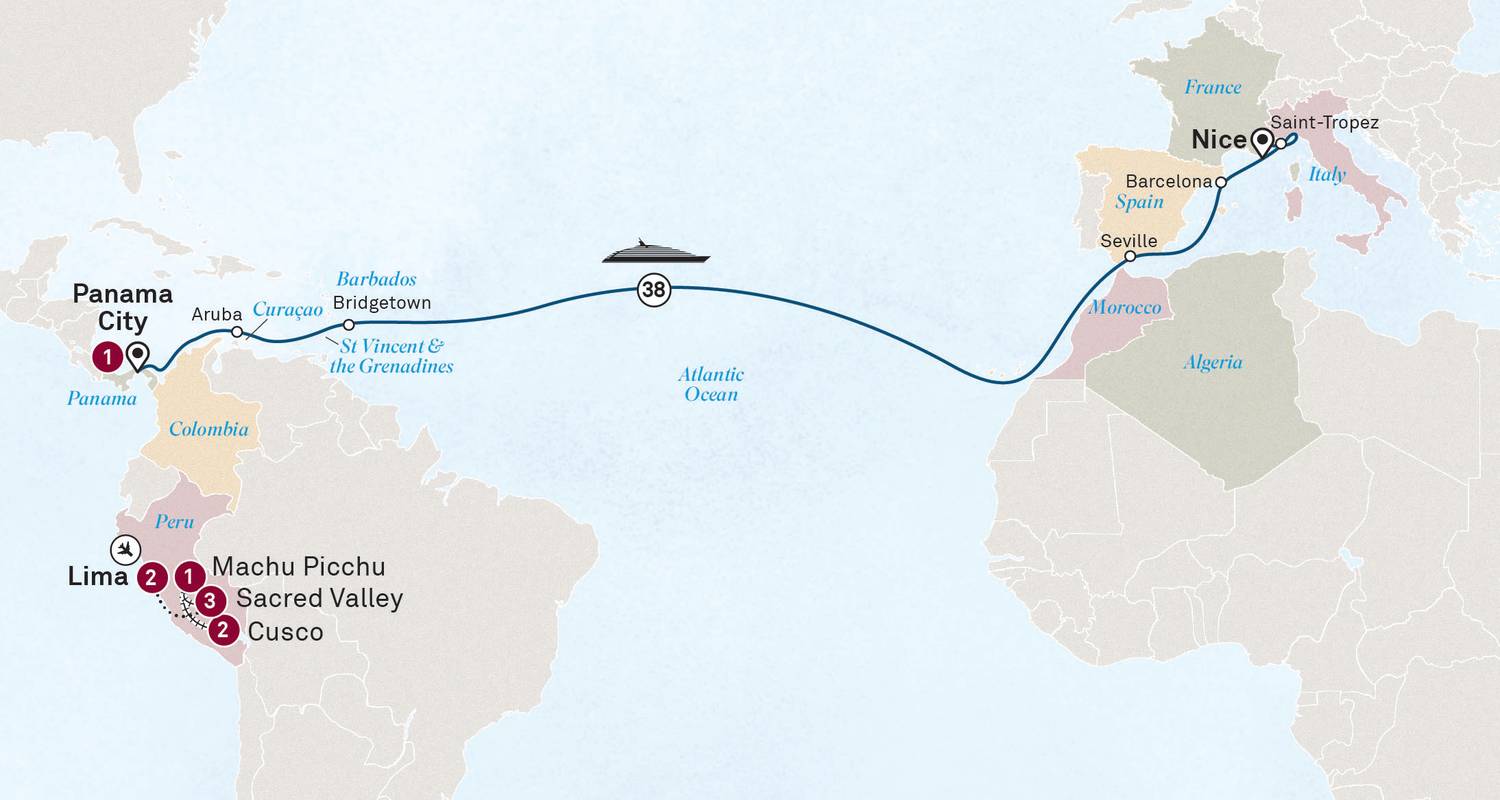 Grand Journey: Machu Picchu, the Caribbean to the Mediterranean