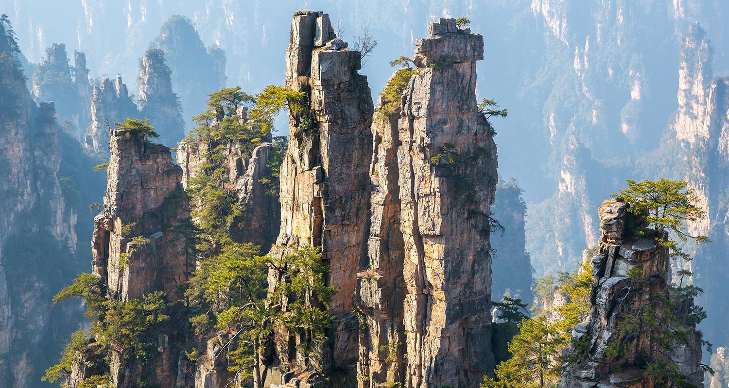 Excursion d'une journée en mini-groupe à Zhangjiajie : parc forestier, ascenseur de Bailong, Yuanjiajie, montagne de l'Alléluia, Yangjiajie, montagne de Tianzi - TravelChinaGuide Tours