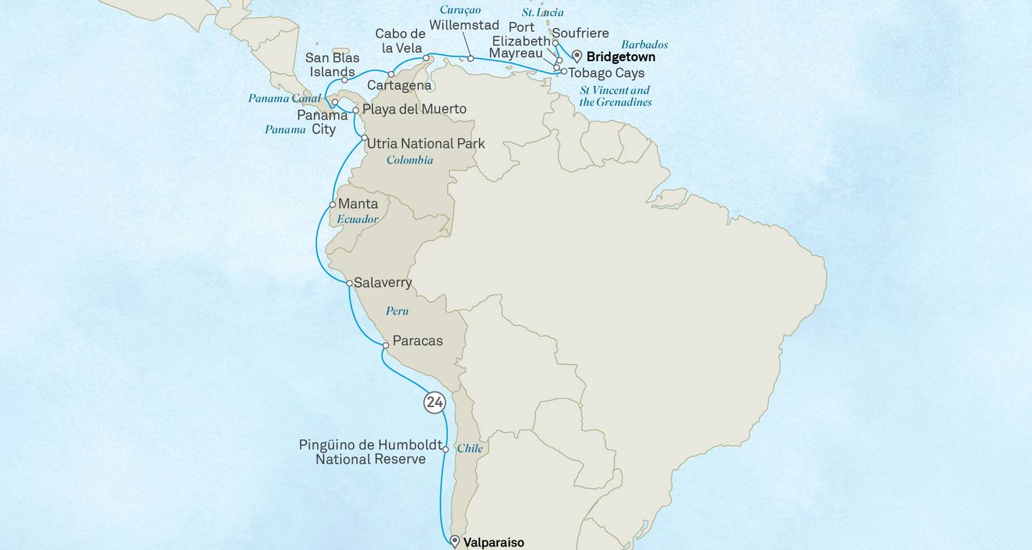 De l'Amérique du Sud aux Caraïbes en passant par le canal de Panama - Scenic Luxury Cruises & Tours