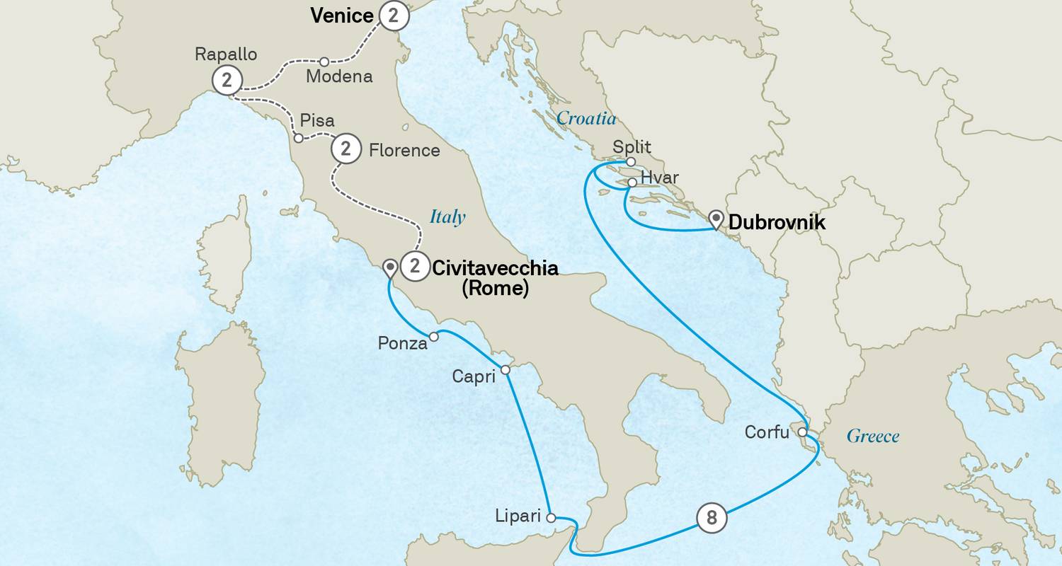 Méditerranée : Circuits croisière sur l'océan 2025/2026
