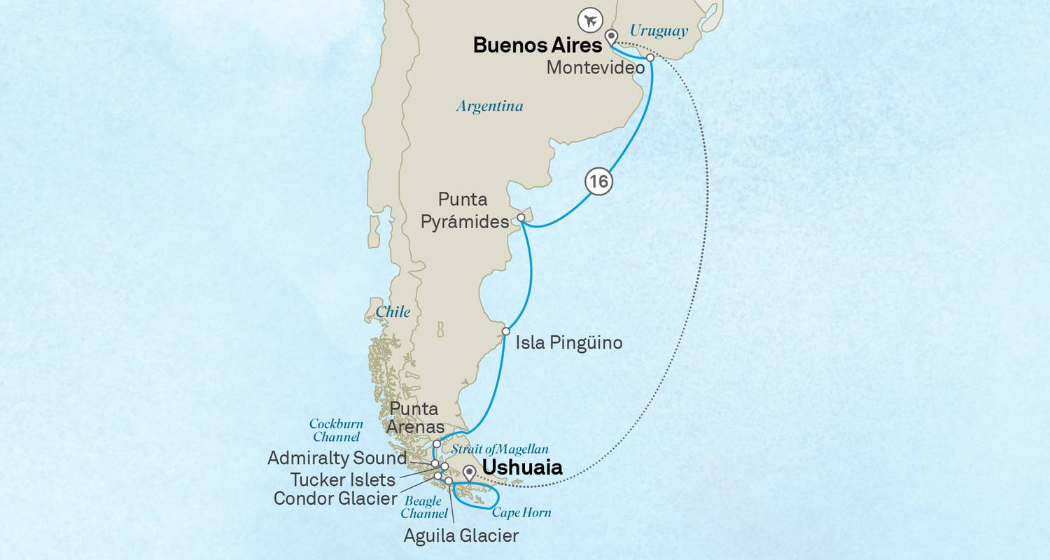 Circuits et voyages Croisière sur l'océan – Patagonie