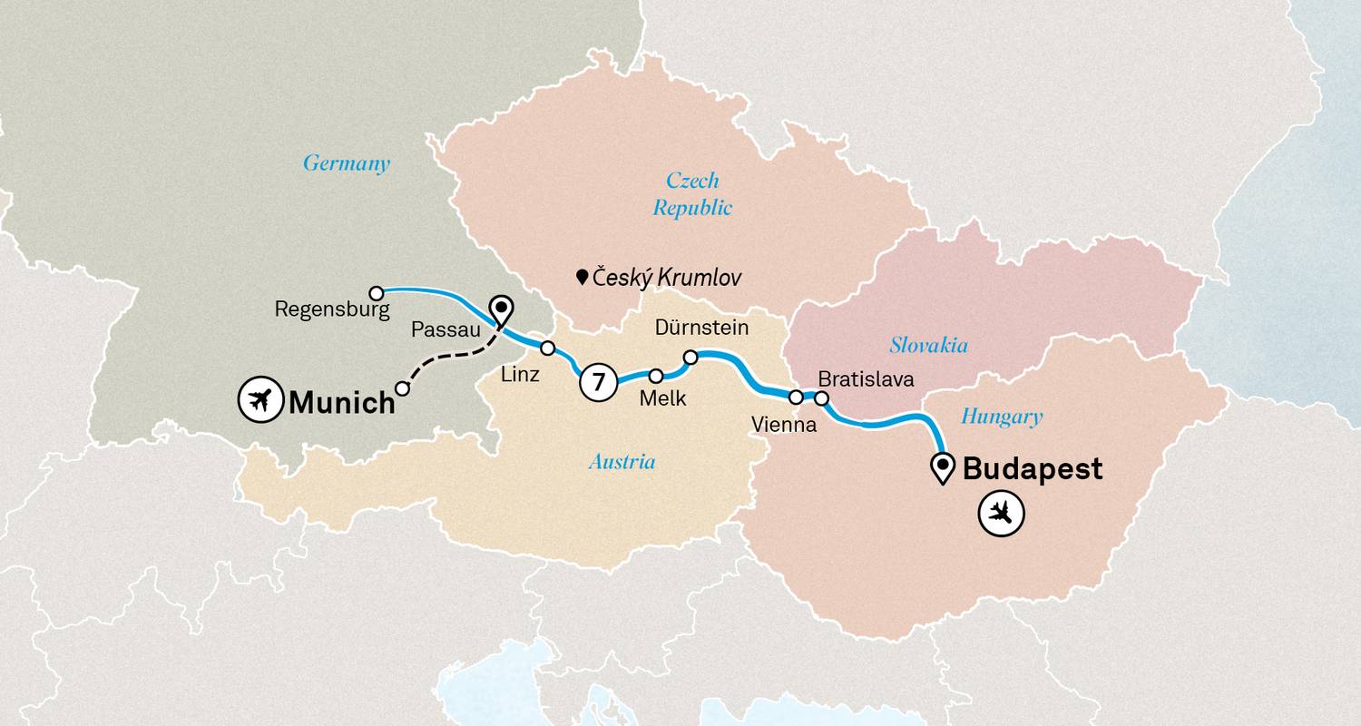 Circuits Croisière fluviale de Munich à Budapest