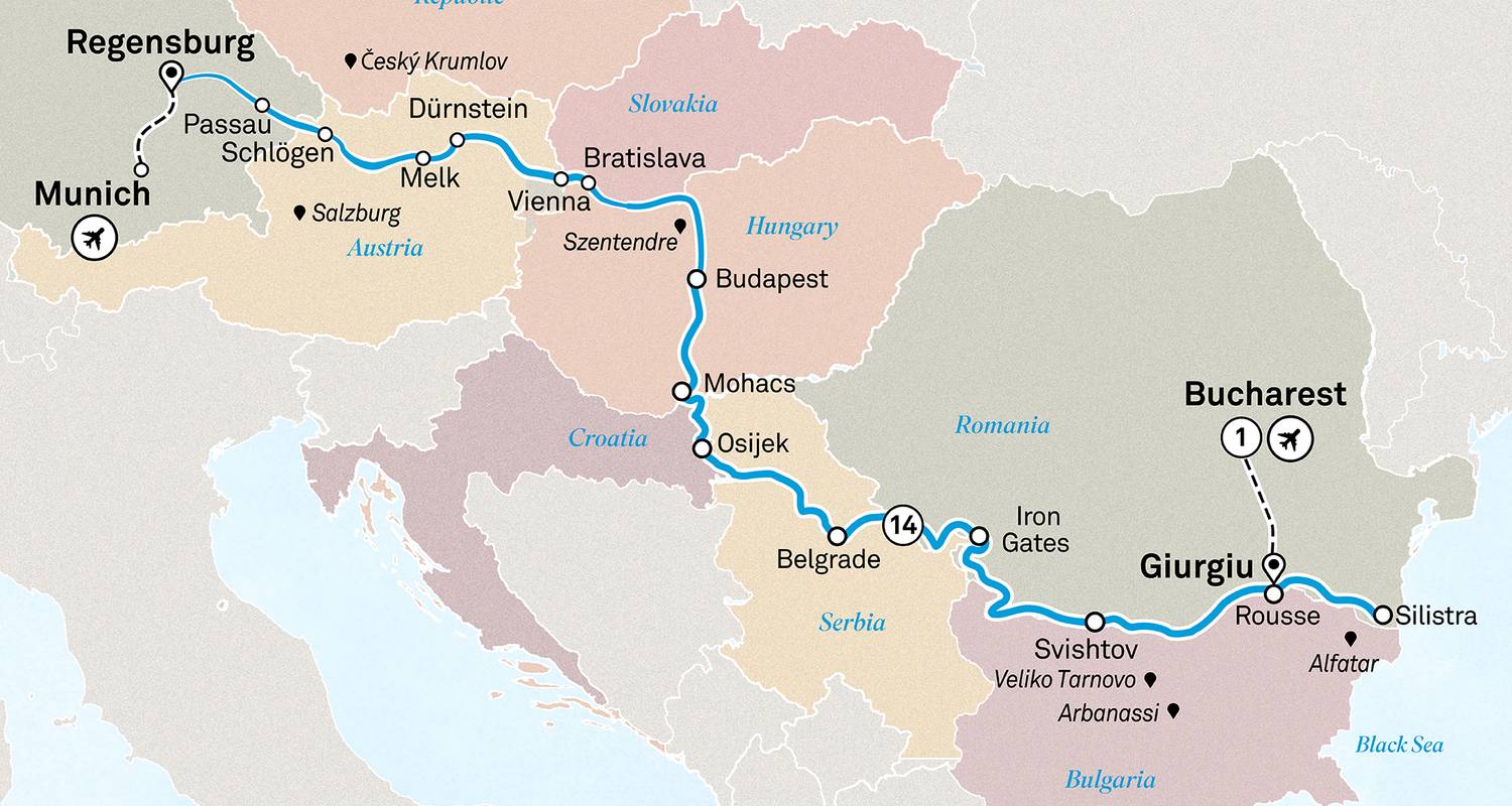 Voyages Croisière fluviale au départ de Munich