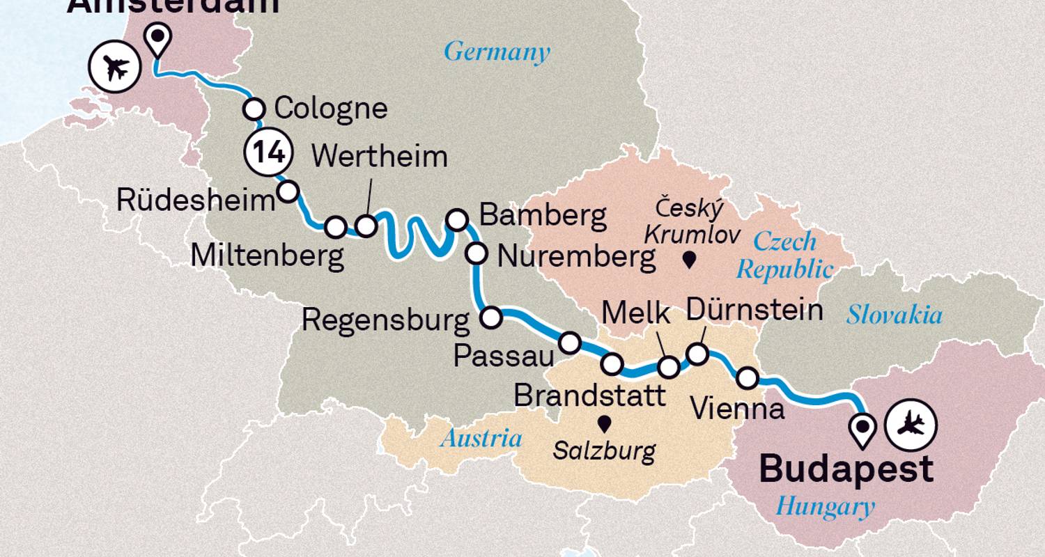 Voyages de Budapest à Amsterdam